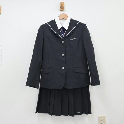 【中古】京都府 乙訓高等学校 女子制服 4点（ブレザー・シャツ・スカート）sf013664