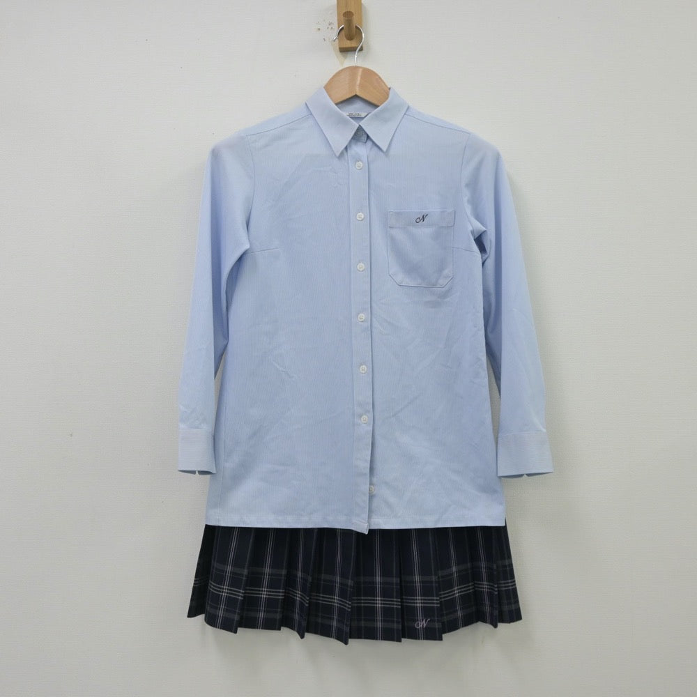 【中古】京都府 長岡京市第2中学校 女子制服 4点（ブレザー・シャツ・ニット・スカート）sf013665