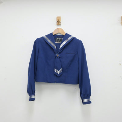 【中古】埼玉県 大相模中学校 女子制服 3点（セーラー服・ジャンパースカート）sf013671