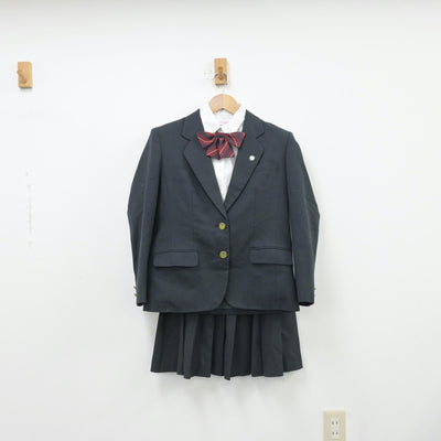 【中古】茨城県 藤代高等学校 女子制服 4点（ブレザー・シャツ・スカート）sf013675