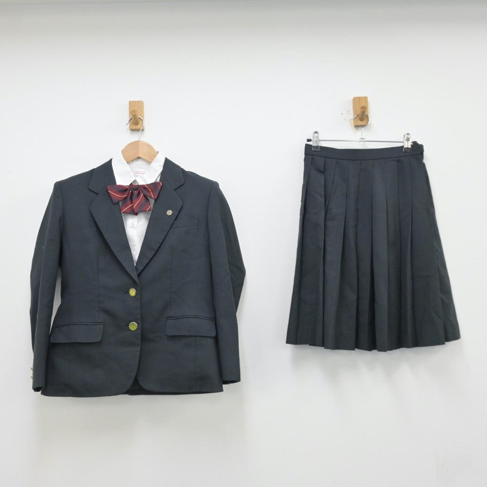 【中古】茨城県 藤代高等学校 女子制服 4点（ブレザー・シャツ・スカート）sf013675