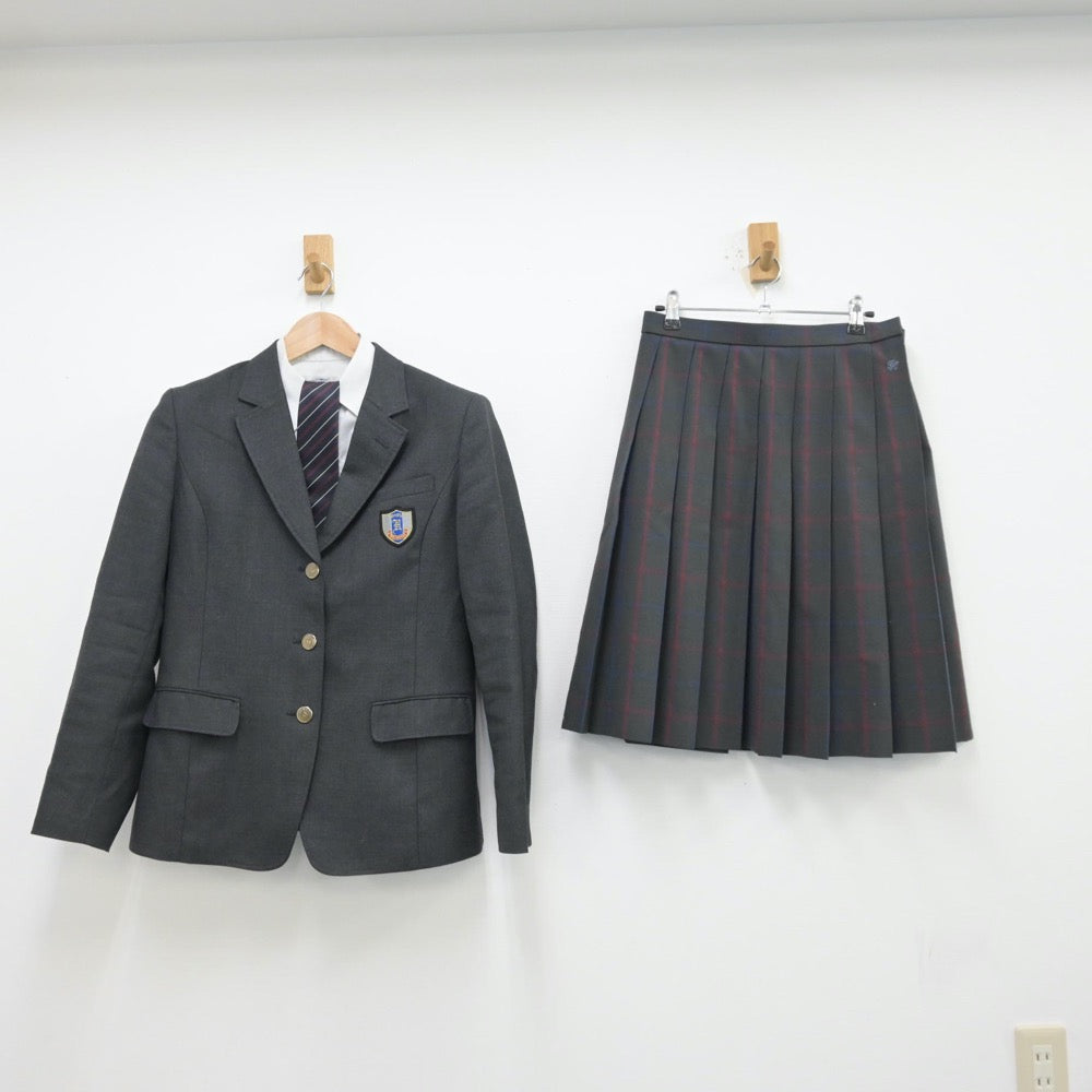 【中古】愛知県 豊田東高等学校 女子制服 5点（ブレザー・シャツ・スカート）sf013682