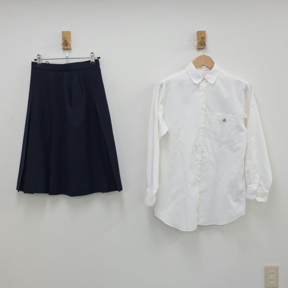 【中古】広島県 広島県立呉三津田高等学校 女子制服 6点（ブレザー・シャツ・ベスト・ニット・スカート）sf013696