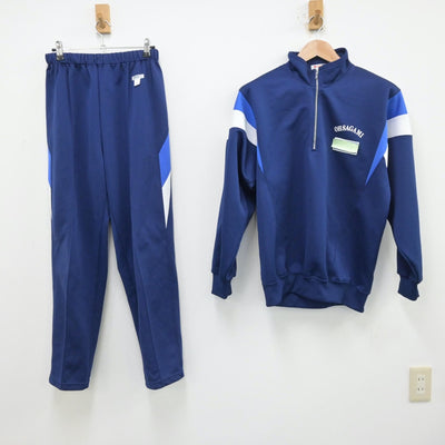 【中古】埼玉県 越谷市立大相模中学校 女子制服 2点（ジャージ 上・ジャージ 下）sf013709