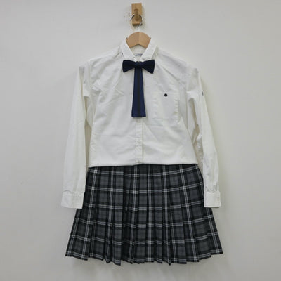 【中古】千葉県 千葉県八千代松陰中学校 女子制服 5点（シャツ・シャツ・ニット・ニット）sf013725