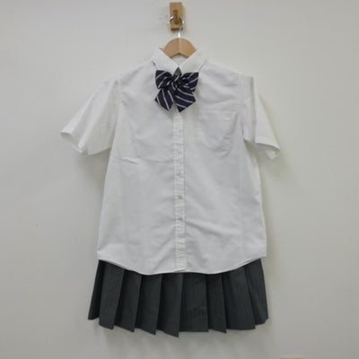 【中古】東京都 私立岩倉高等学校 女子制服 4点（シャツ・スカート）sf013730