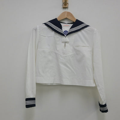 【中古】千葉県 成田高校付属中学校 女子制服 2点（セーラー服）sf013740