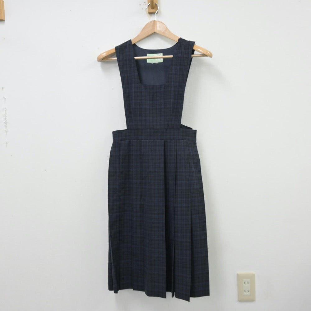 【中古】福岡県 福岡市立高宮中学校 女子制服 1点（ジャンパースカート）sf013745