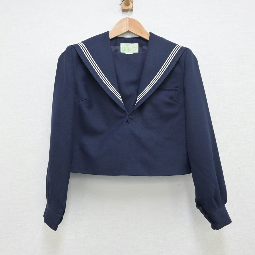 【中古】福岡県 福岡市立高宮中学校 女子制服 2点（セーラー服・ジャンパースカート）sf013746