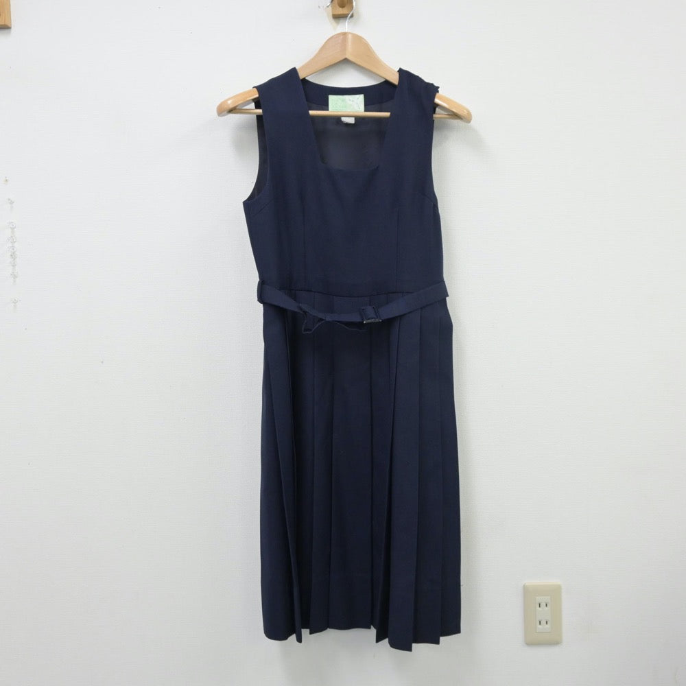 【中古】福岡県 福岡市立高宮中学校 女子制服 2点（セーラー服・ジャンパースカート）sf013746