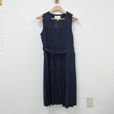 【中古】福岡県 福岡市立高宮中学校 女子制服 2点（セーラー服・ジャンパースカート）sf013746