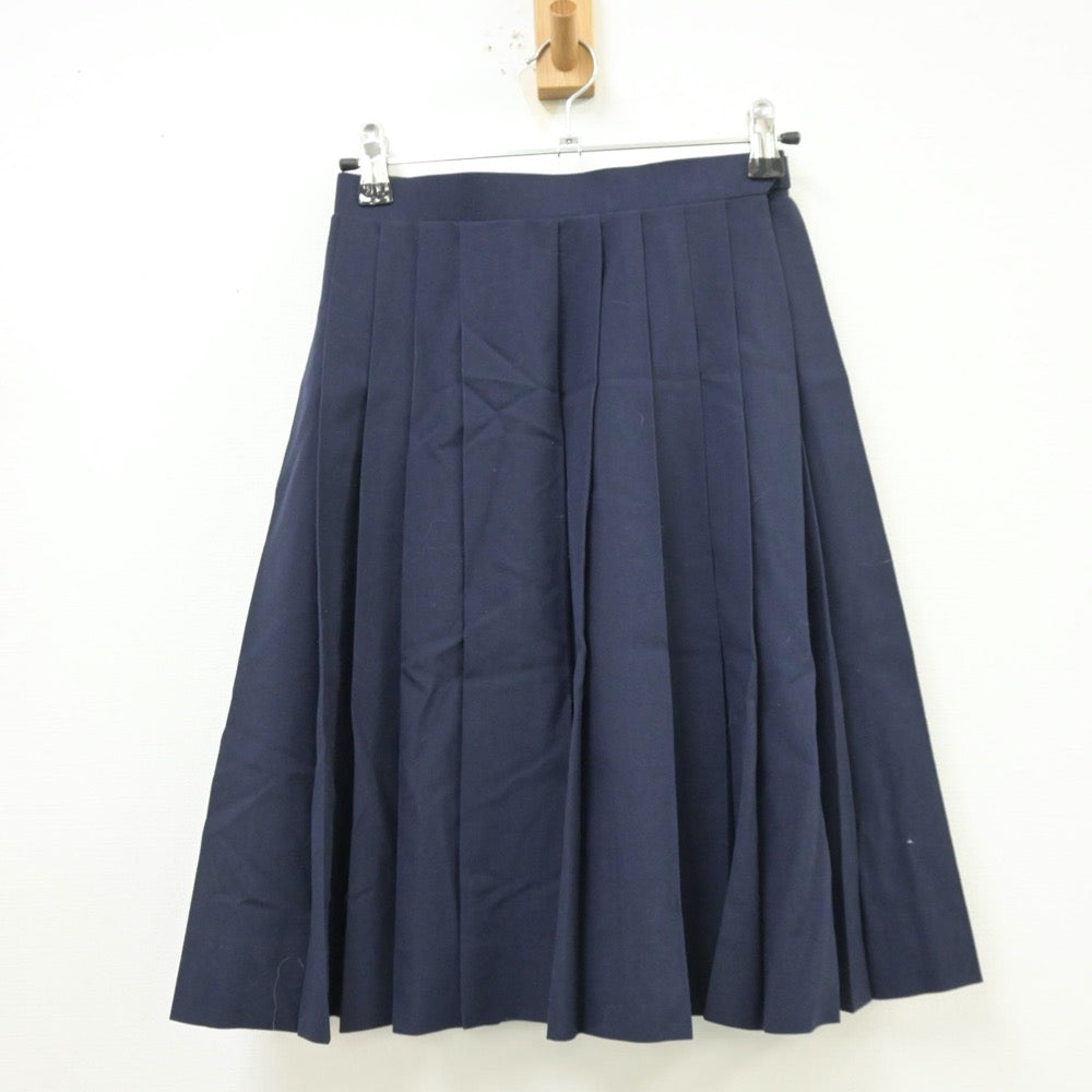 【中古】東京都 大田区立大森第二中学校 女子制服 2点（ニットベスト・スカート）sf013751