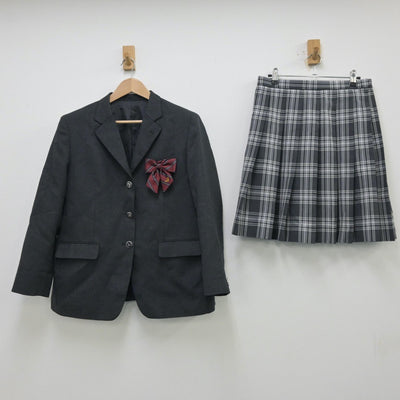 【中古】神奈川県 愛川高等学校 女子制服 4点（ブレザー・スカート）sf013764