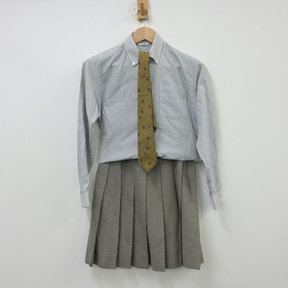 【中古】福島県 福島県立平商業高等学校 女子制服 4点（ブレザー・シャツ・スカート）sf013765