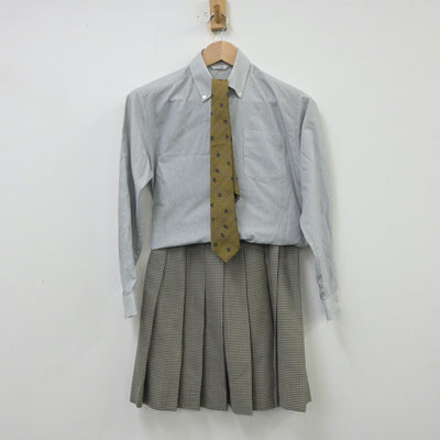 【中古】福島県 福島県立平商業高等学校 女子制服 4点（ブレザー・シャツ・スカート）sf013765