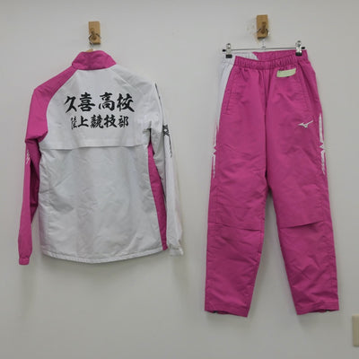 【中古】埼玉県 久喜高等学校/陸上部練習着 女子制服 3点（部活ユニフォーム 上下）sf013774