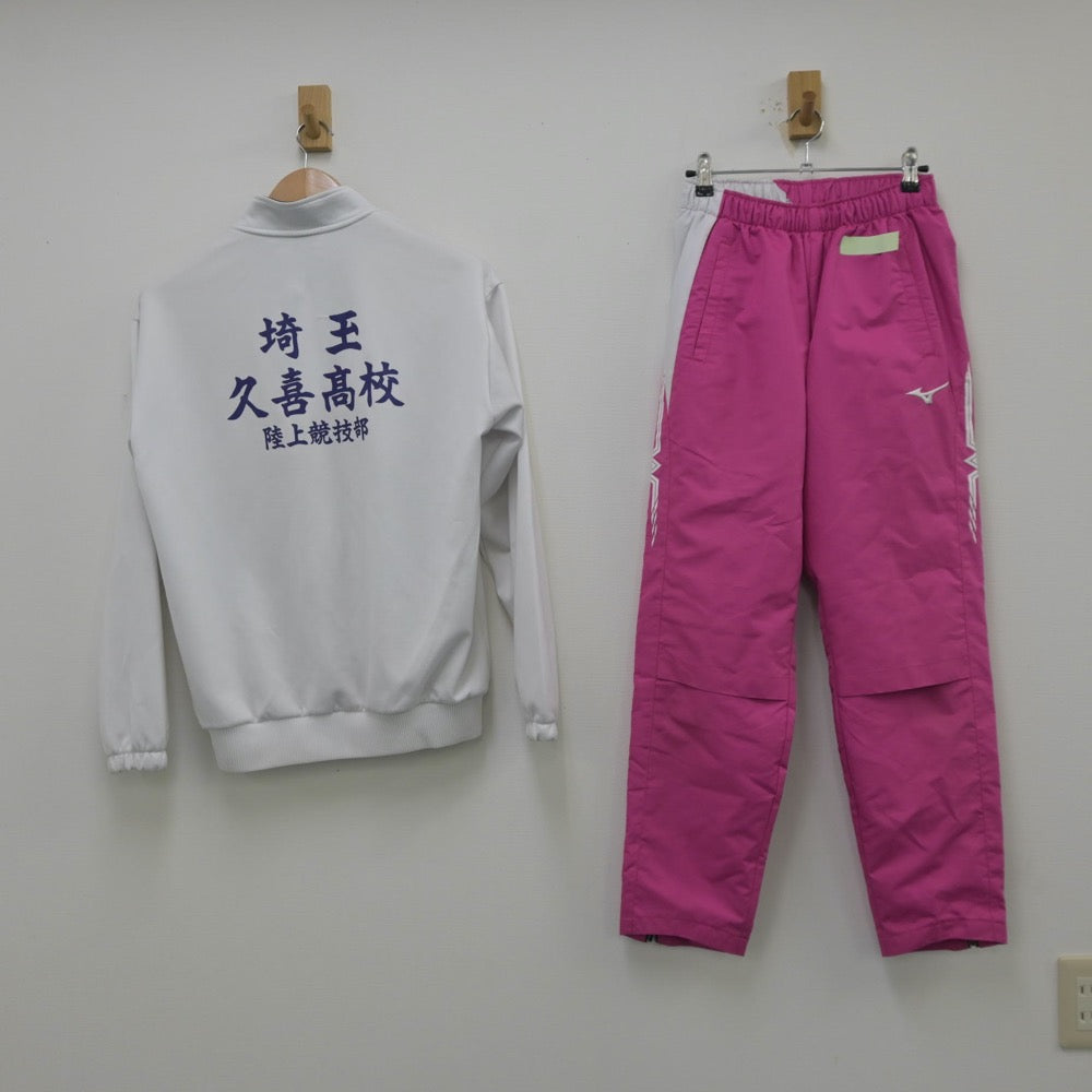 【中古】埼玉県 久喜高等学校/陸上部練習着 女子制服 3点（部活ユニフォーム 上下）sf013774