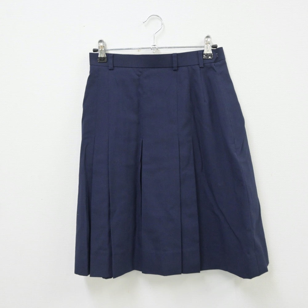 【中古】東京都 私立青陵高等学校 女子制服 3点（シャツ・ニットベスト・スカート）sf013777