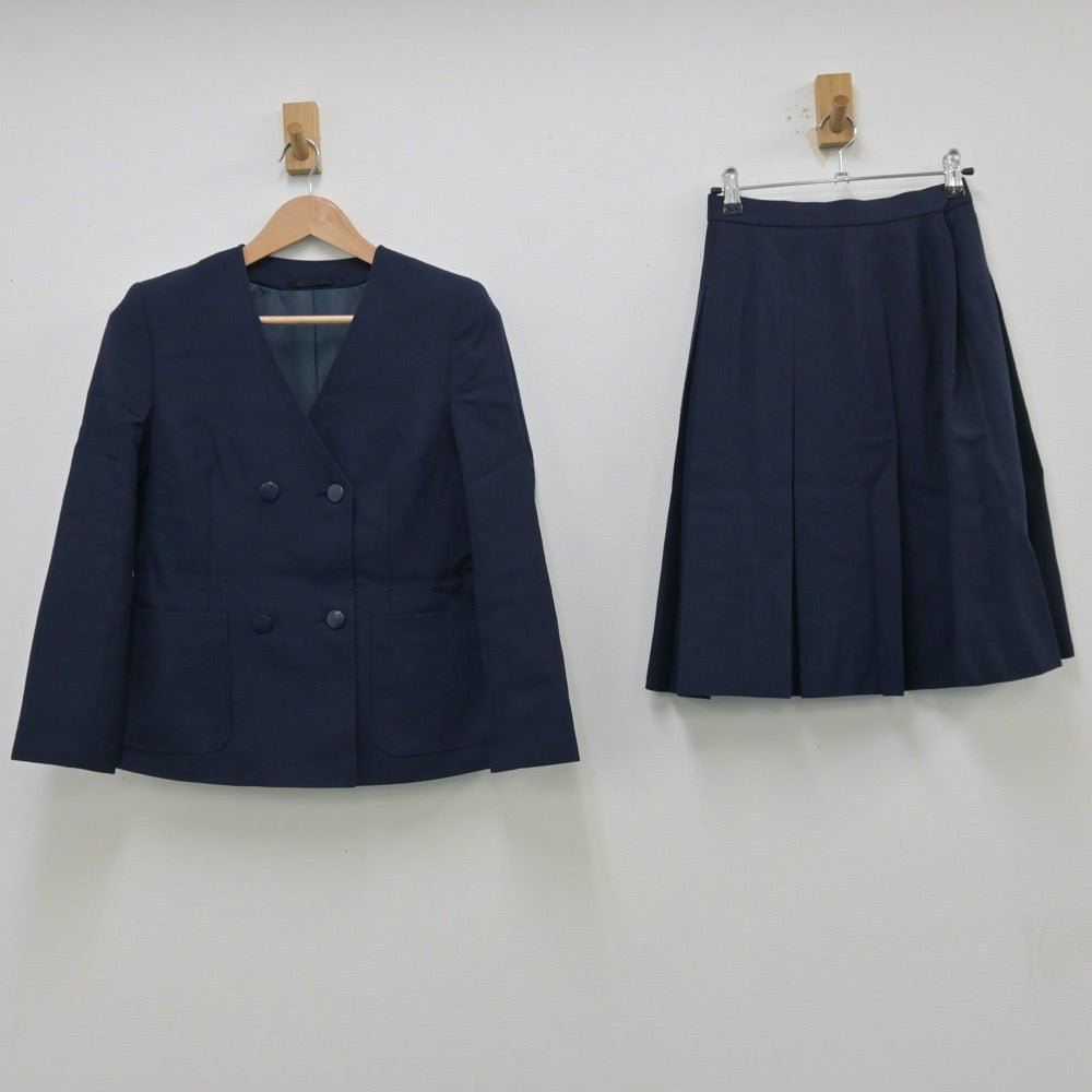 【中古】神奈川県 横浜市立松本中学校 女子制服 3点（ブレザー・ベスト・スカート）sf013778