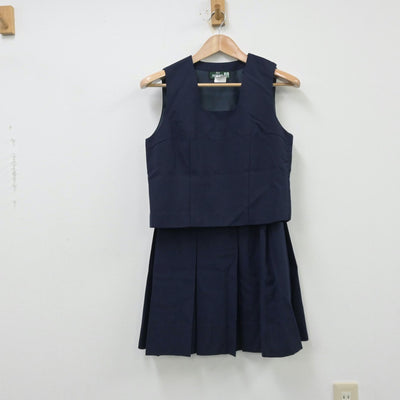 【中古】神奈川県 横浜市立松本中学校 女子制服 3点（ブレザー・ベスト・スカート）sf013778