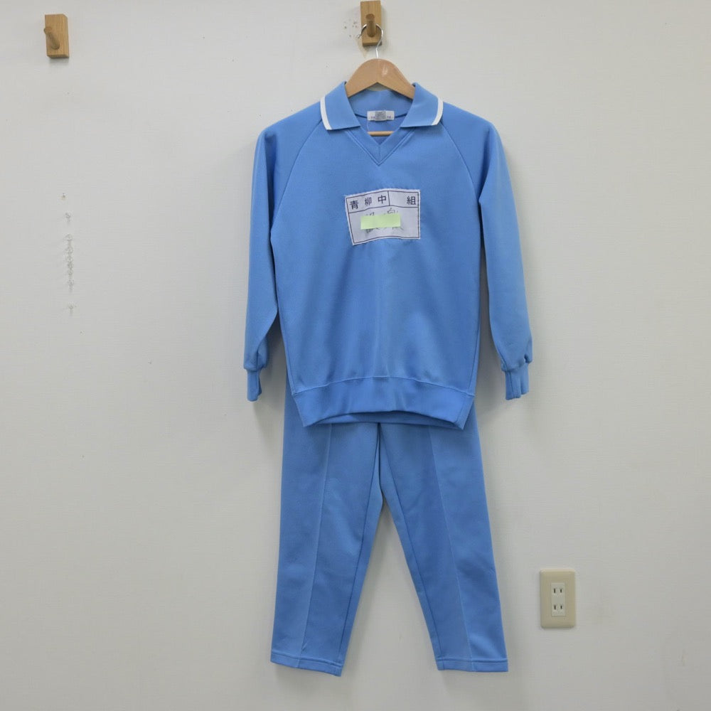 【中古】埼玉県 埼玉県草加市立青柳中学校 女子制服 4点（体操服 上・ジャージ 上・体操服 下・ジャージ 下）sf013780