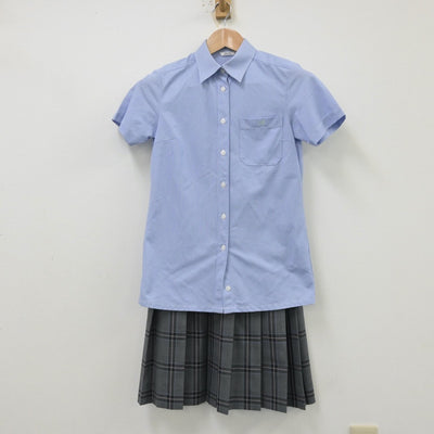 【中古】埼玉県 埼玉県草加市立青柳中学校 女子制服 3点（シャツ・シャツ・スカート）sf013784