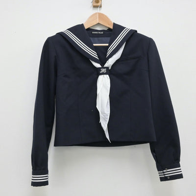 【中古】東京都 石神井中学校 女子制服 4点（セーラー服・スカート）sf013786