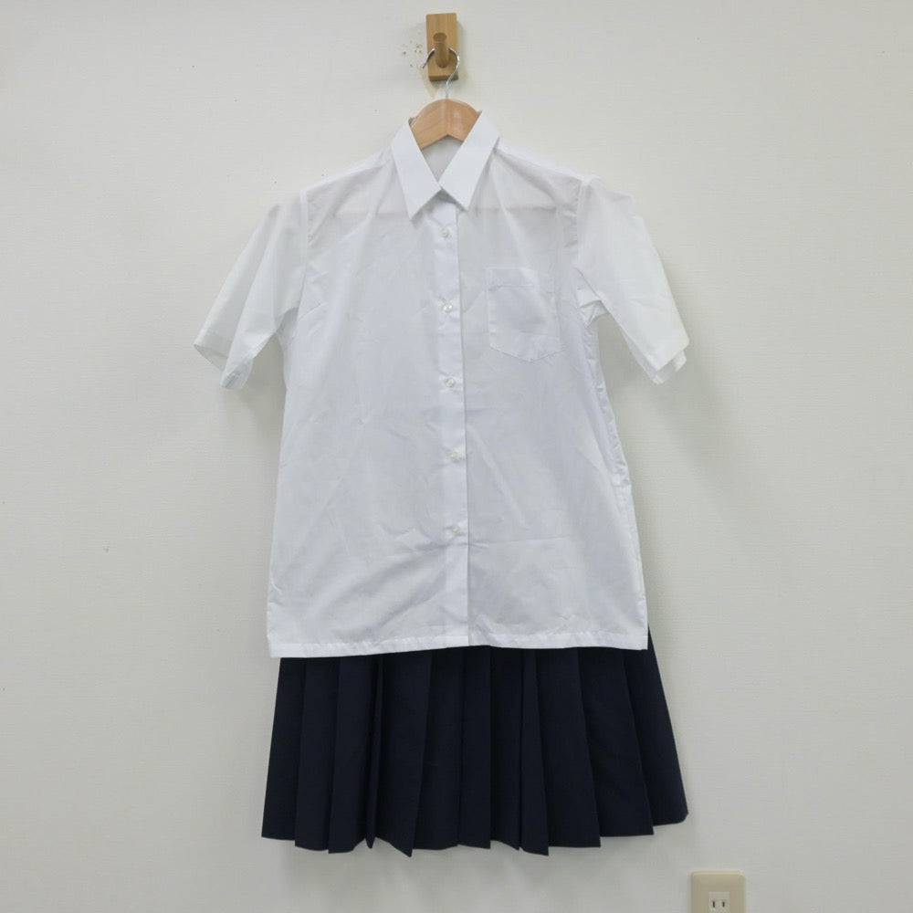 【中古】東京都 石神井中学校 女子制服 3点（シャツ・ベスト・スカート）sf013788