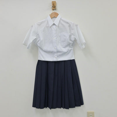 【中古】東京都 石神井中学校 女子制服 3点（シャツ・ベスト・スカート）sf013788