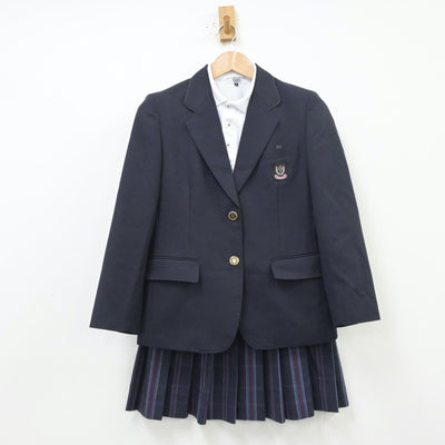 【中古】大阪府 大東市立諸福中学校 女子制服 3点（ブレザー・シャツ・スカート）sf013800