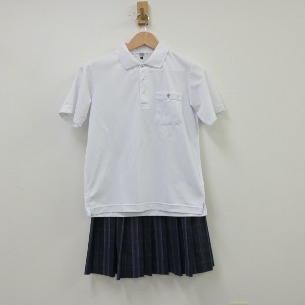 【中古】大阪府 大東市立諸福中学校 女子制服 2点（シャツ・スカート）sf013801