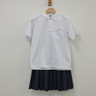 【中古】大阪府 大東市立諸福中学校 女子制服 2点（シャツ・スカート）sf013802