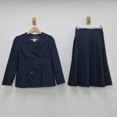 【中古】埼玉県 さいたま市岸中学校 女子制服 3点（ブレザー・ベスト・スカート）sf013808