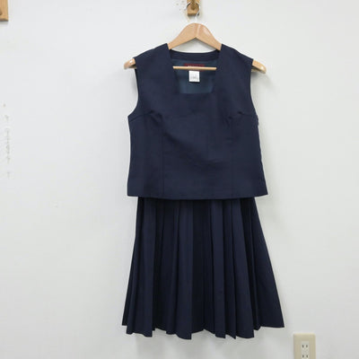 【中古】埼玉県 さいたま市岸中学校 女子制服 3点（ブレザー・ベスト・スカート）sf013808