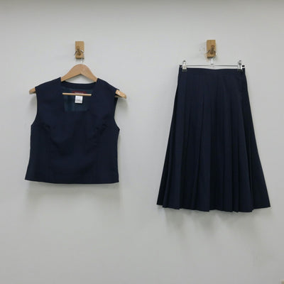 【中古】埼玉県 さいたま市岸中学校 女子制服 3点（ブレザー・ベスト・スカート）sf013808