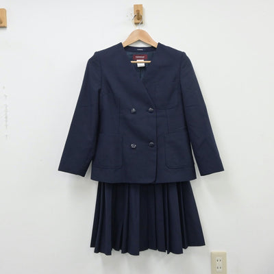 【中古】埼玉県 さいたま市岸中学校 女子制服 3点（ブレザー・ベスト・スカート）sf013809