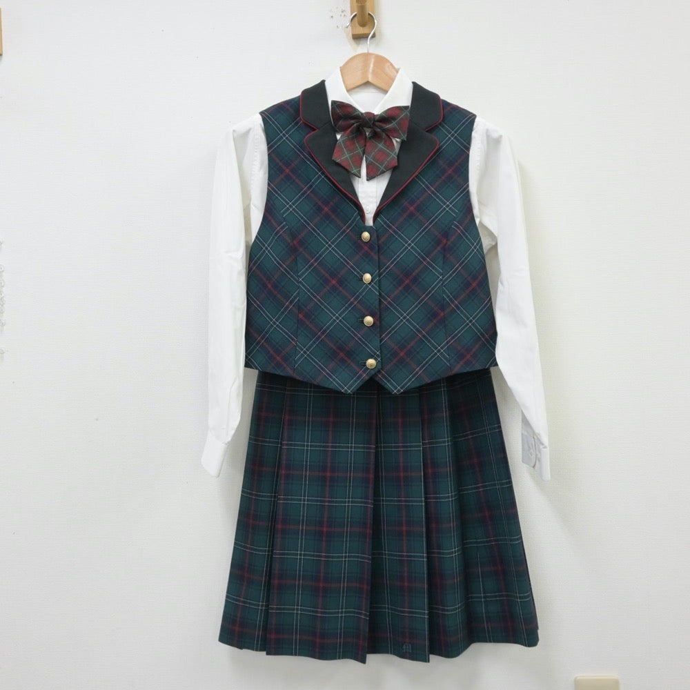 中古制服】大分県 別府溝部学園高等学校 女子制服 5点（ブレザー・シャツ・ベスト・スカート）sf013812【リサイクル学生服】 | 中古制服 通販パレイド