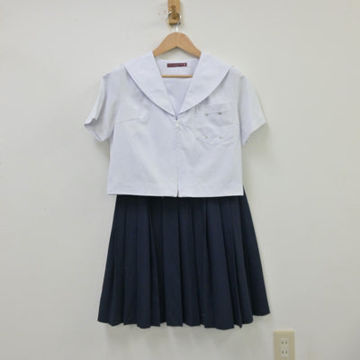 【中古】愛知県 名古屋市立東港中学校 女子制服 3点（セーラー服・スカート）sf013815