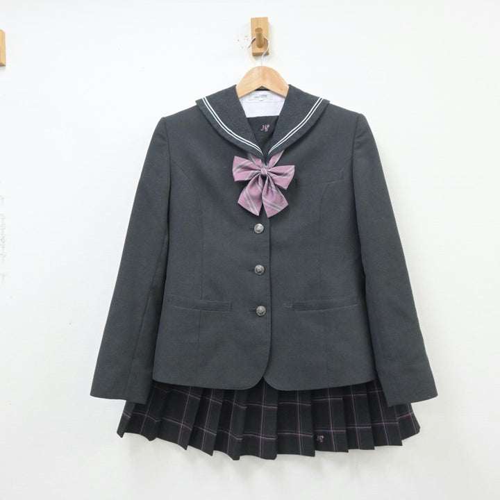 【中古】広島県 広島桜が丘高等学校 女子制服 4点（ブレザー・セーラー服・スカート）sf013820