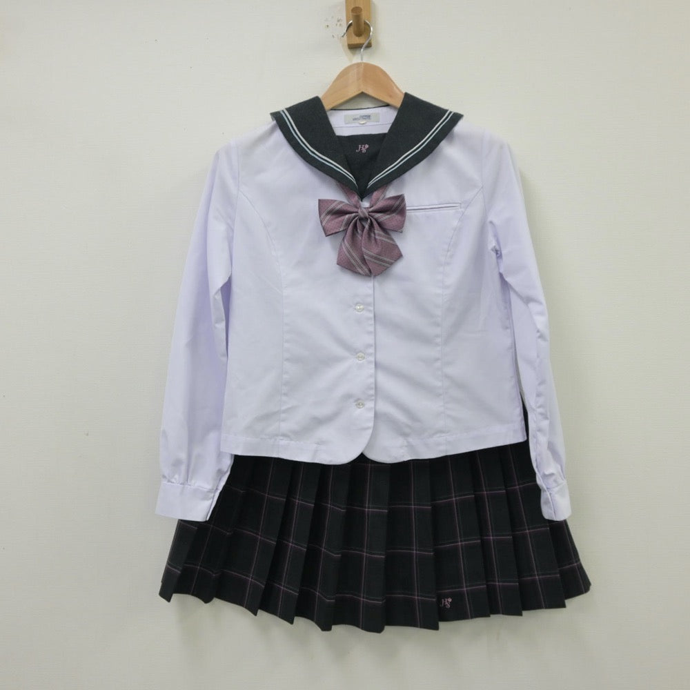 【中古】広島県 広島桜が丘高等学校 女子制服 4点（ブレザー・セーラー服・スカート）sf013820