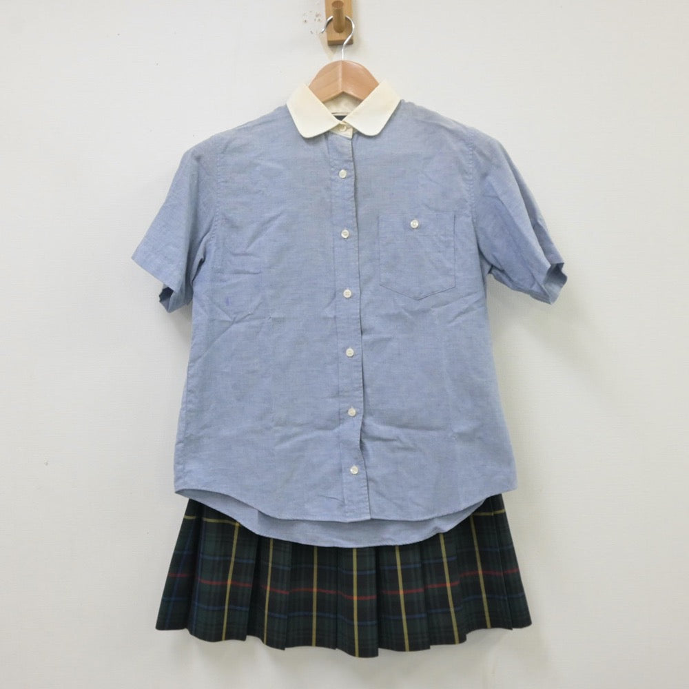 【中古】埼玉県 西武学園文理高等学校 女子制服 2点（シャツ・スカート）sf013823