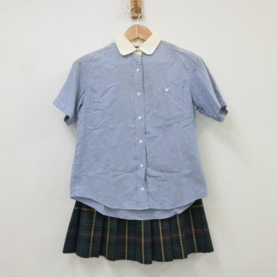 【中古】埼玉県 西武学園文理高等学校 女子制服 2点（シャツ・スカート）sf013823