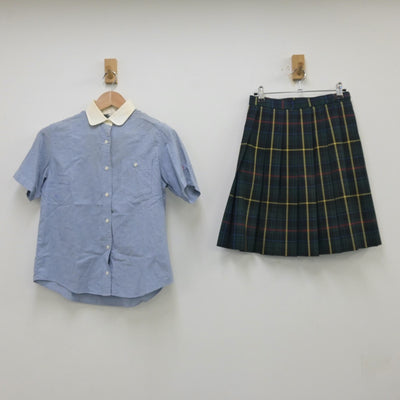 【中古】埼玉県 西武学園文理高等学校 女子制服 2点（シャツ・スカート）sf013823