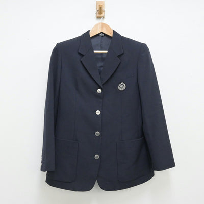 【中古】大阪府 東大阪大学敬愛高等学校 女子制服 2点（ブレザー・スカート）sf013825