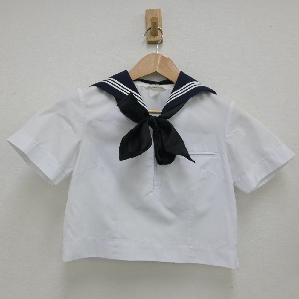 【中古】東京都 駒場高等学校 女子制服 3点（セーラー服・スカート）sf013830