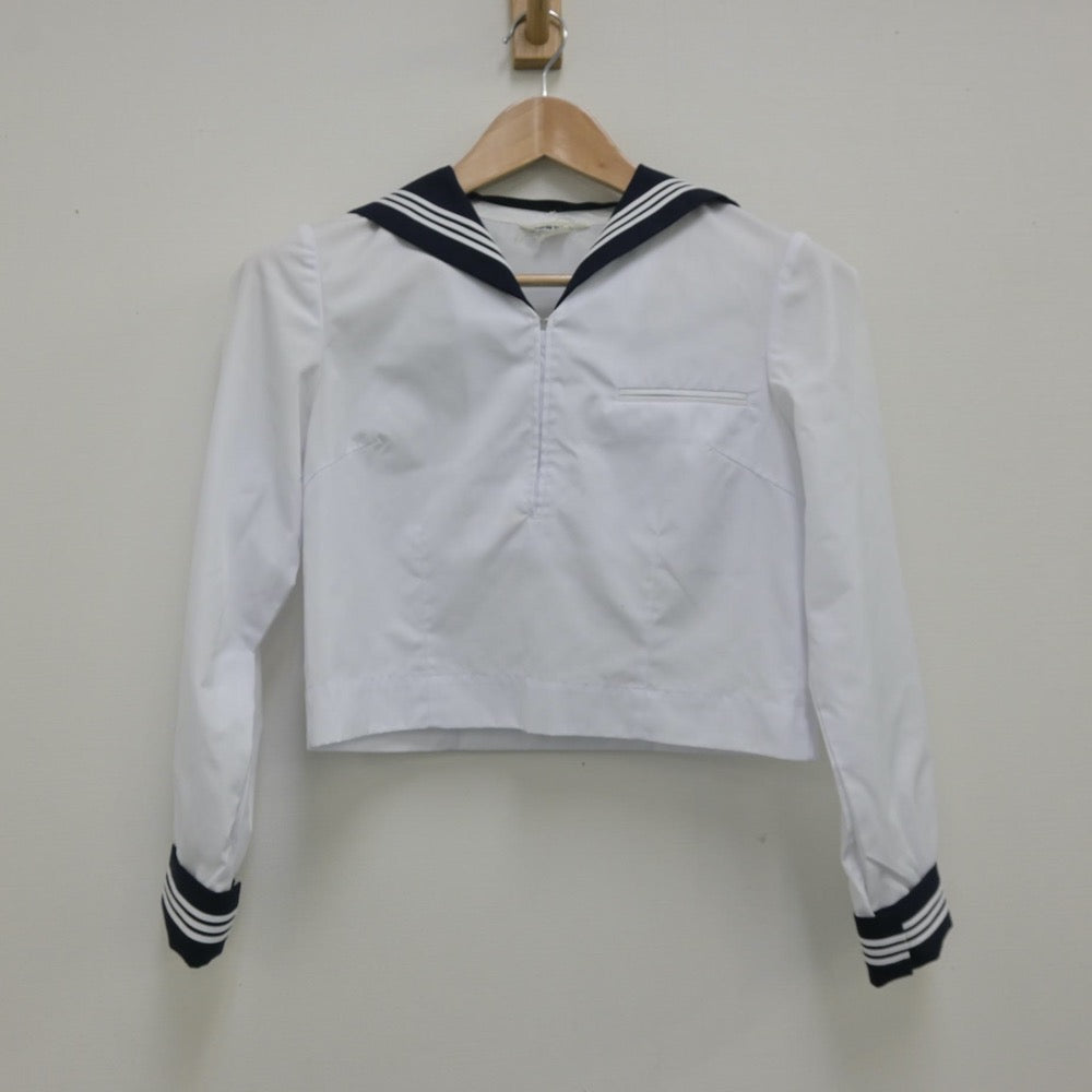 【中古】東京都 駒場高等学校 女子制服 2点（セーラー服）sf013831