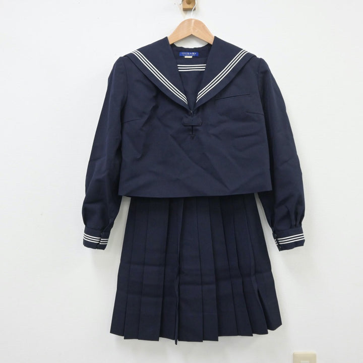 【中古制服】大阪府 金蘭会高等学校 女子制服 3点（セーラー服・スカート）sf013834【リサイクル学生服】 | 中古制服通販パレイド