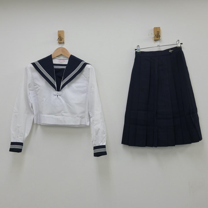 【中古制服】大阪府 金蘭会高等学校 女子制服 3点（セーラー服・スカート）sf013834【リサイクル学生服】 | 中古制服通販パレイド