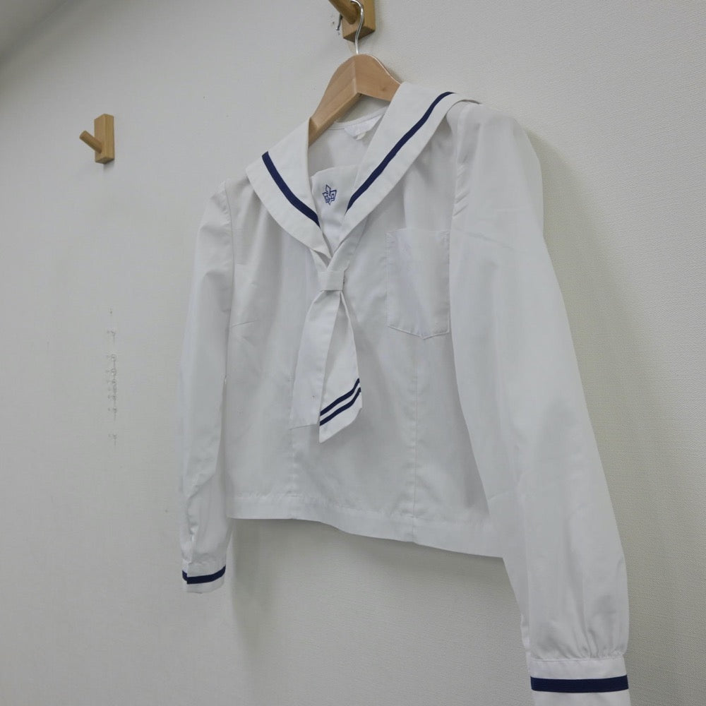 【中古】岩手県 水沢南中学校 女子制服 2点（セーラー服）sf013838