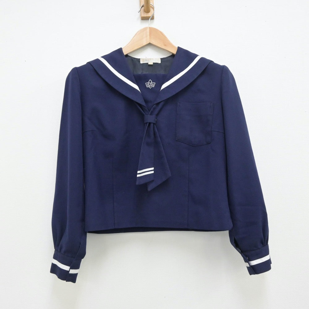 【中古】岩手県 水沢南中学校 女子制服 3点（セーラー服・スカート）sf013840